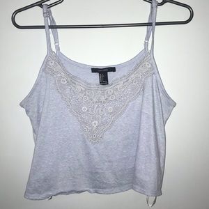 Forever 21 periwinkle crop top